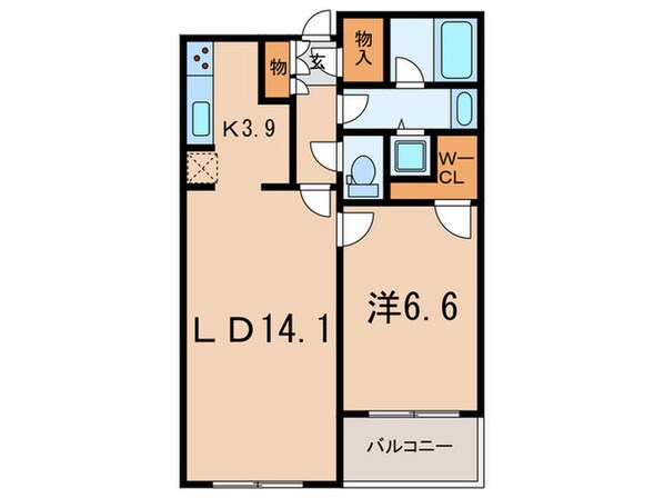 大井町ハイツの物件間取画像